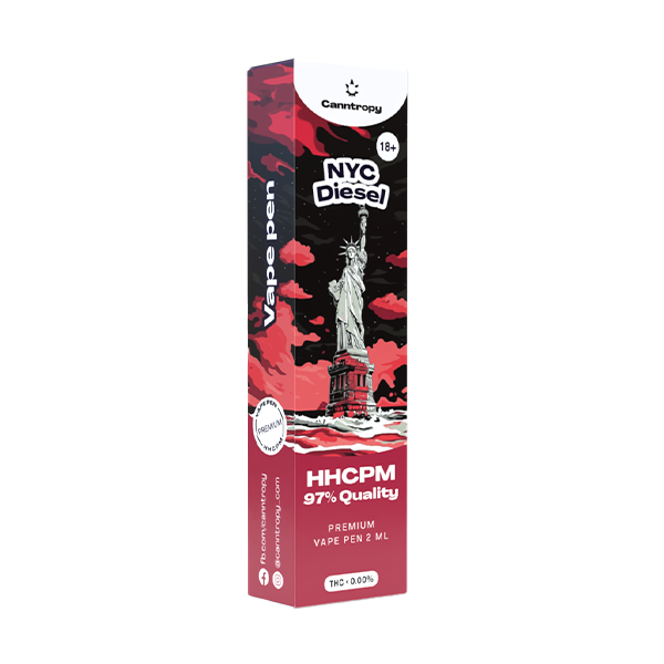 Canntropy HHCPM Vape Pen NYC diisel, HHCPM 97% kvaliteet, 2 ml