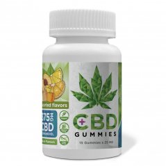 Euphoria CBD Gummies Mix 375 mg CBD, 15 Stück x 25 mg, (80 g)