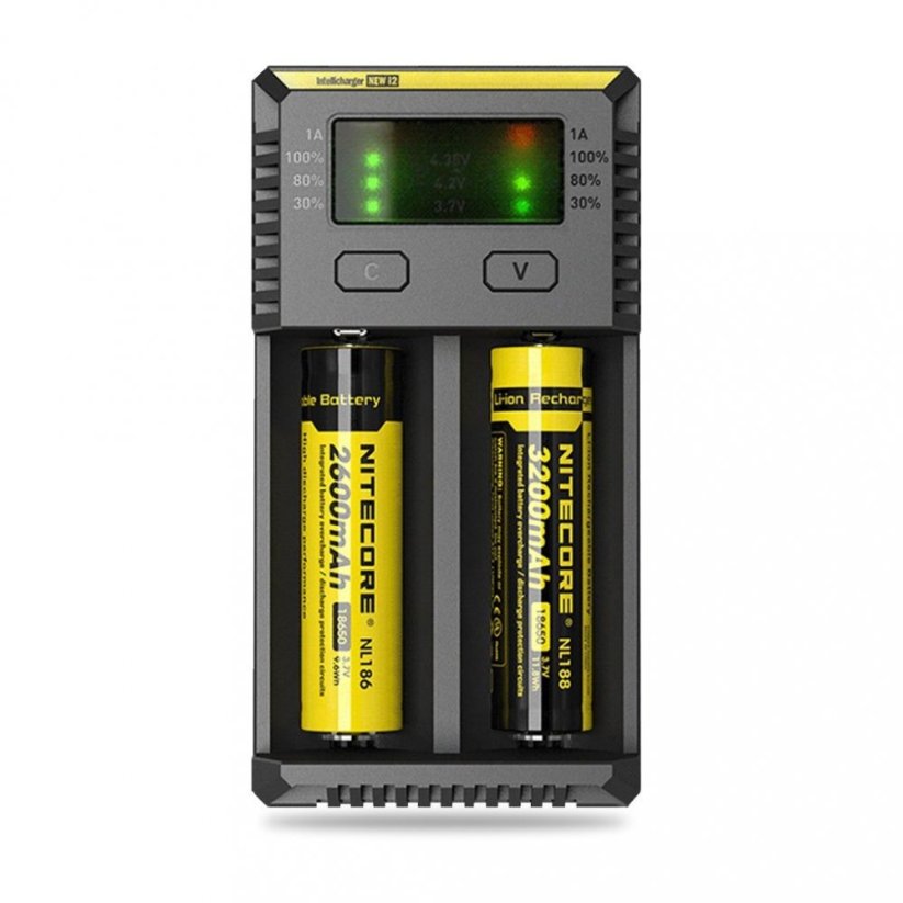 Nitecore Intellicharger i2 - Încărcător de baterii multifuncțional
