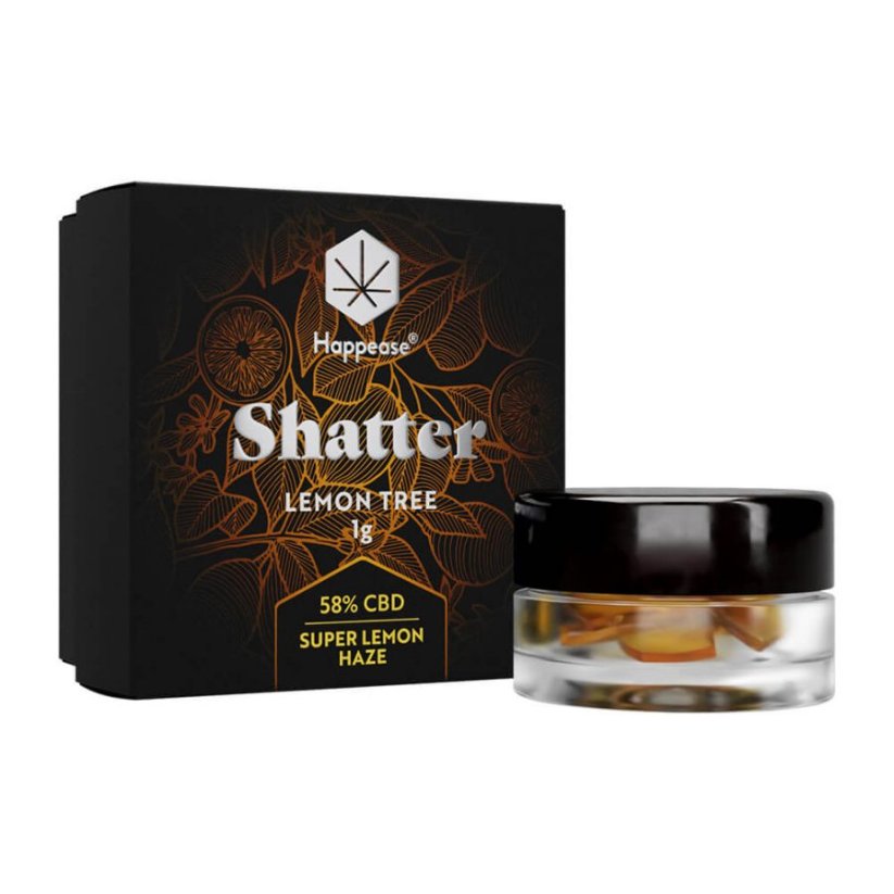 Happease - Estratt Lemon Tree Shatter 58% CBD, 1g