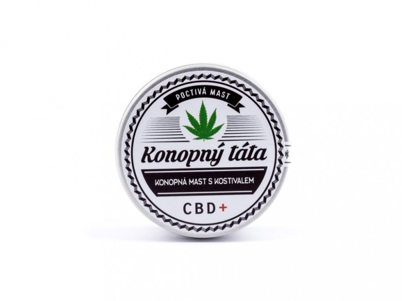 Konopny Tata Kaņepju ziede ar Comfrey, 80 ml, 90 mg CBD