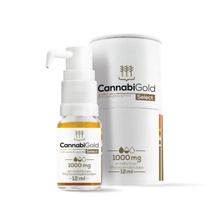 CannabiGold Seleziona olio CBD 10%, 10 g, 1000 mg