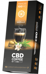 CBD ванилови кафе капсули (10 mg CBD) - картонена кутия (10 кутии)