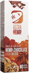 Astra Hemp Cookie Bites Hamp & Chokolade - Karton (12 æsker)