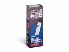 Czech CBD THCB Vape Pen disPOD Cookies Blueberry, 15 % THCB, 1 ml