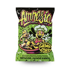 Hemp Chips Amnesia Chips de Cannabis Artesanales Sin THC 35g