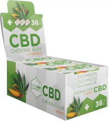 MediCBD Mango CBD -purukumi (36 mg CBD), 24 laatikkoa näytöllä