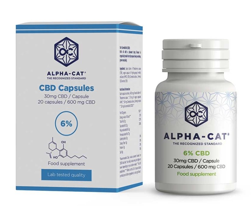 Alpha-CAT CBD-Hanfkapseln 20x30 mg, 600 mg