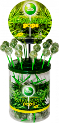 HaZe Cannabis Pops – Sýningarílát (100 lollies)