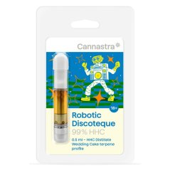 Cannastra HHC Cartridge Robotic Discoteque (bröllopstårta), 99 %, 0,5 ml