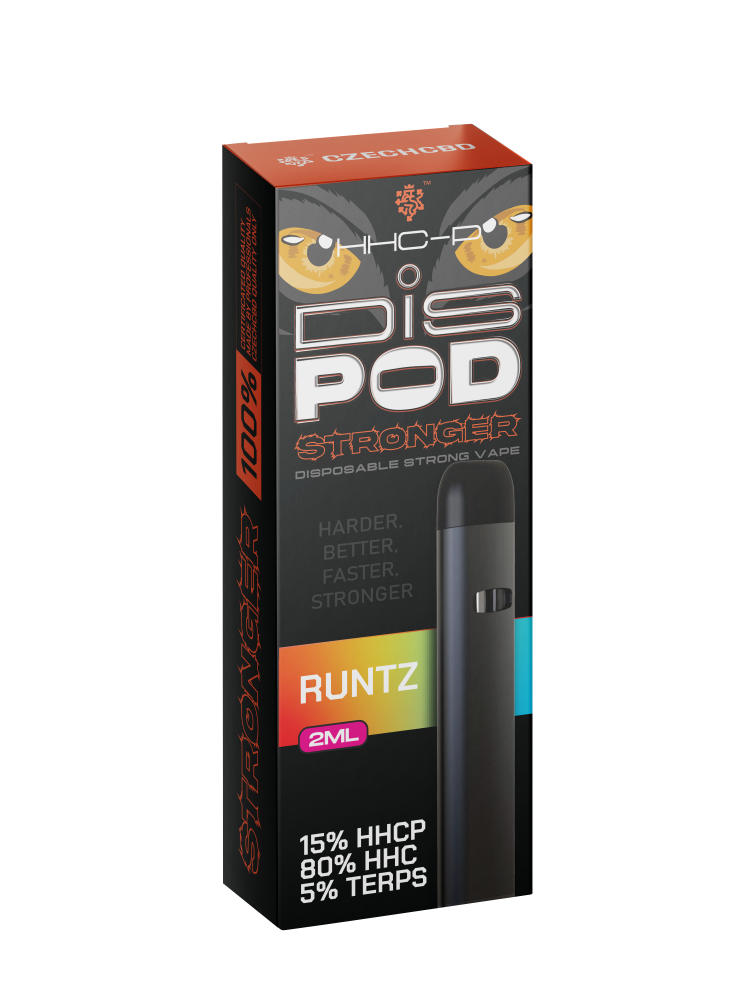 Czech CBD HHCP Vape Pen Stronger disPOD Runtz 15% HHCP、80% HHC、2 ml | Buds  for Buddies