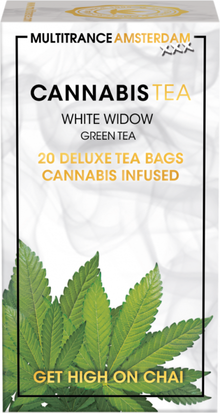 კანაფის თეთრი ქვრივი მწვანე ჩაი (ყუთი 20 ჩაის ჩანთა)