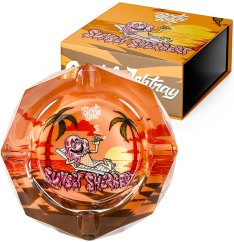 Best Buds Crystal Ashtray with Giftbox, Sunset Sherbet