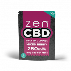 Gummies ZEN CBD - Mixed Berry, 250mg, 10 buc