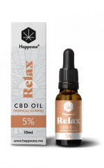 Happease Aceite Relax CBD Amanecer Tropical, 5% CDB, 500mg, 10ml
