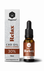 Happease Aceite Relax CBD Amanecer Tropical, 30% CDB, 3000mg, 10ml