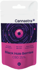 Cannastra CBD lilled Black Hole Berries, CBD 25%, 1 g - 100 g