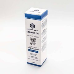 Alpha-Cat CBD Spray MCT Kokosnussöl mit Zitronenaroma, 20%, 2000 mg, 30 ml