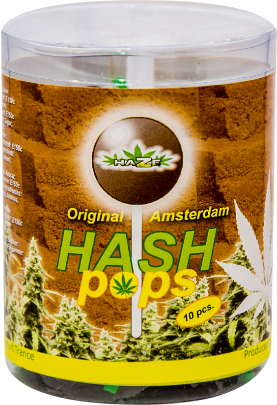 HaZe Hash Pops – Lahjarasia (10 Lolliesia), 18 laatikkoa pahvilaatikossa