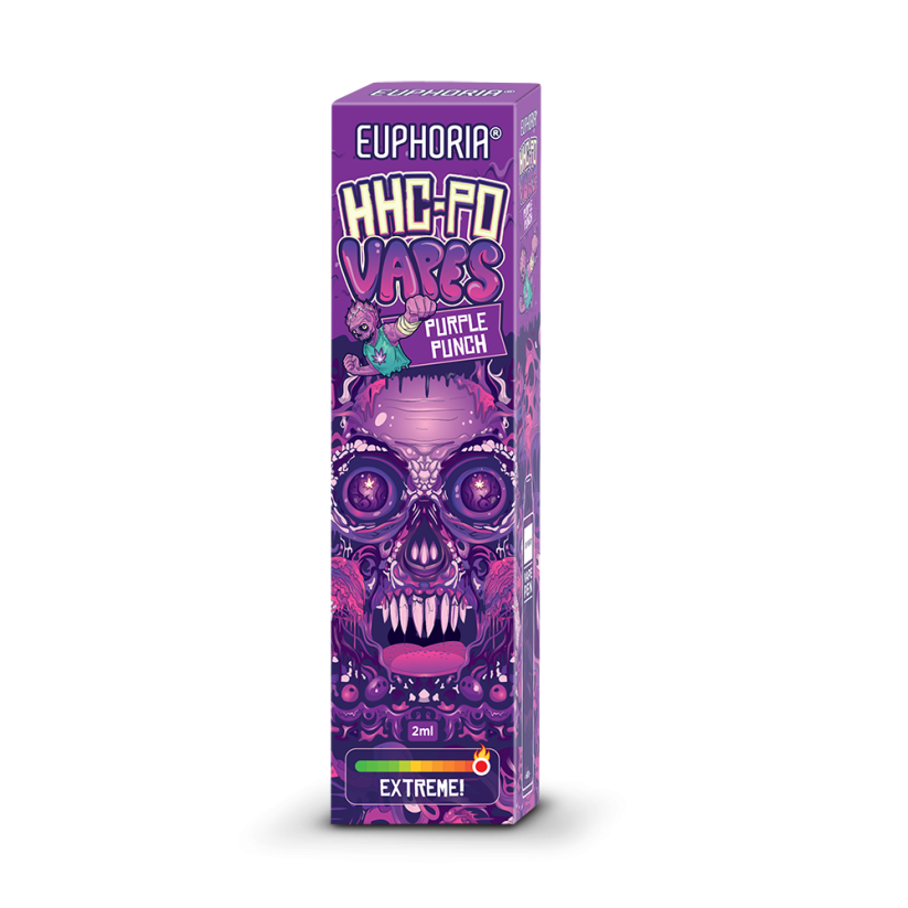 Euphoria HHCPO jednokratna Vape Pen Purple Punch, 85% HHCPO, 2 ml