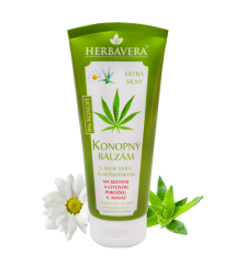 Herbavera Baume de chanvre à l'aloe vera, glycérine et camomille, 200 ml