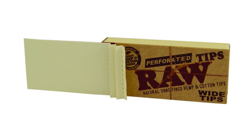 RAW Perforated Wide Tips Niebielone filtry szerokie