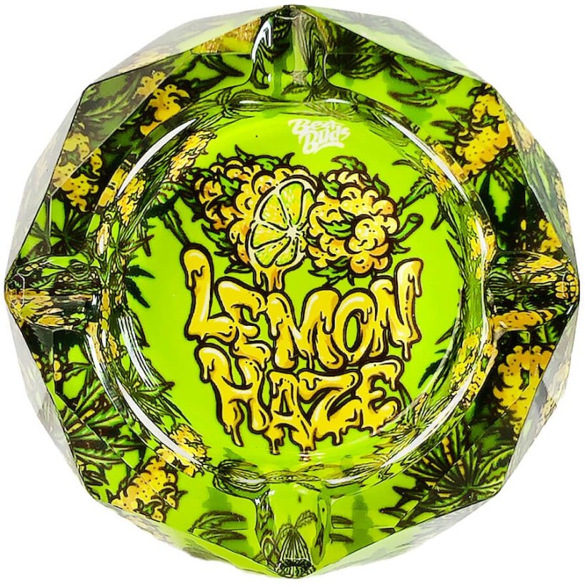Best Buds Cendrier en cristal avec coffret cadeau, Lemon Haze