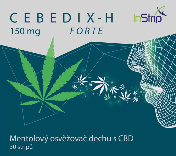 CEBEDIX-H FORTE Ambientador bucal de mentol com CBD 5mg x 30pcs, 150 mg