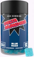 Delta Munchies Sinine Razz HHC kummikommid, 625 mg, 25 tk