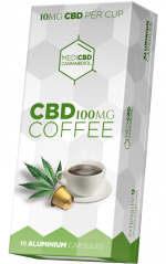 Cápsulas de café MediCBD (10 mg CBD) - Caixa (10 caixas)