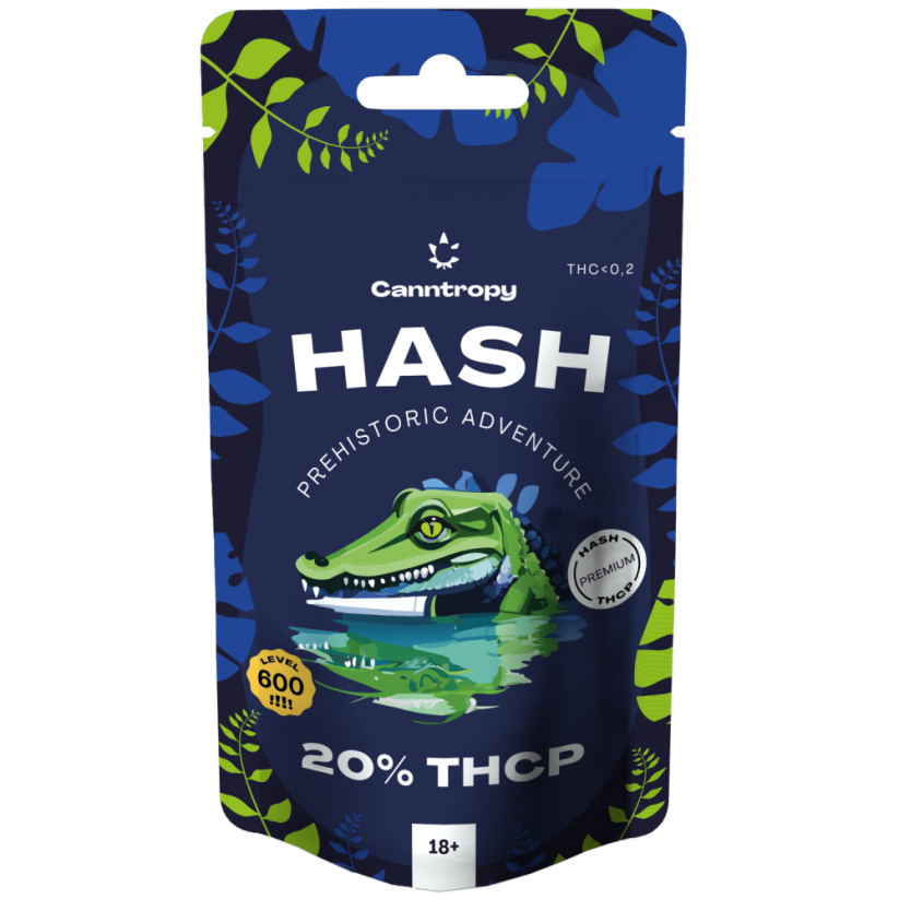 Canntropy THCP Hash aizvēsturisks piedzīvojums, 20% THCP, 1 g - 100 g