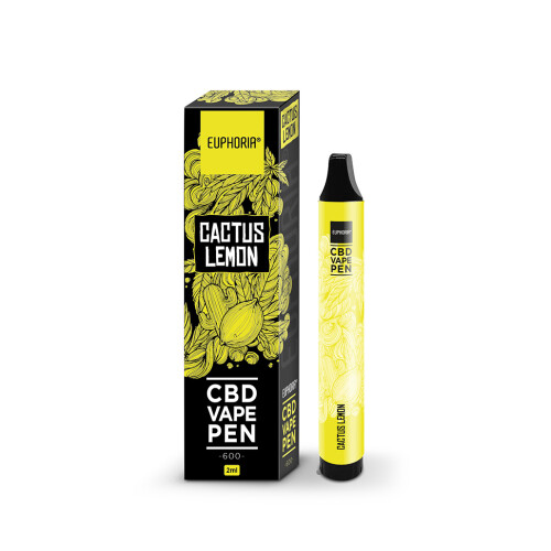 Euphoria CBD Одноразова ручка для вейпів Cactus Lemon, 2 мл