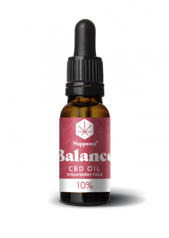 Happease Balance CBD Olejek Strawberry Field, 10% CBD, 1000 mg, 10 ml