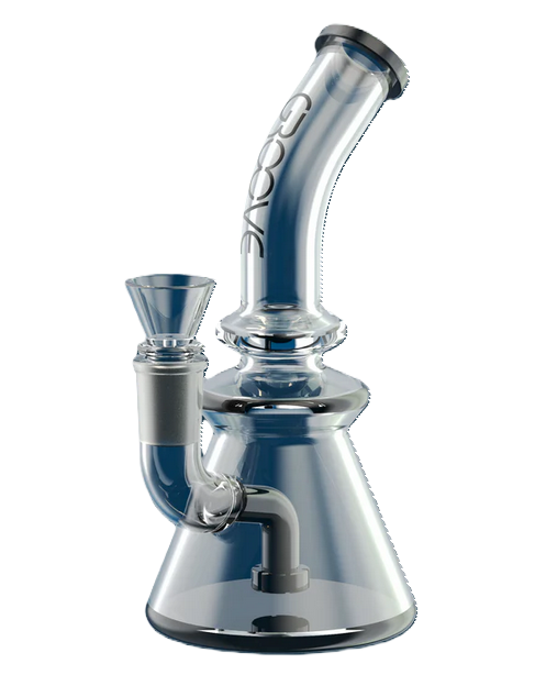 Groove Beaker Rig 7", negro y transparente