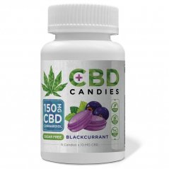 Euphoria Caramelle al CBD Ribes nero 150 mg CBD, 15 pcs X 10 mg