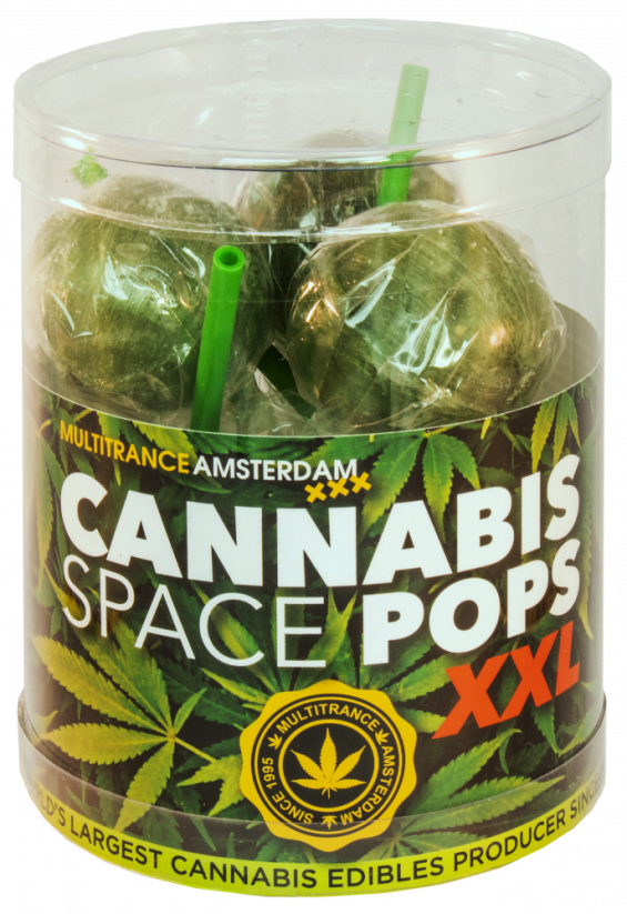 Cannabis Space Pops XXL Gift Box (6 Lollies), 24 boxes in carton