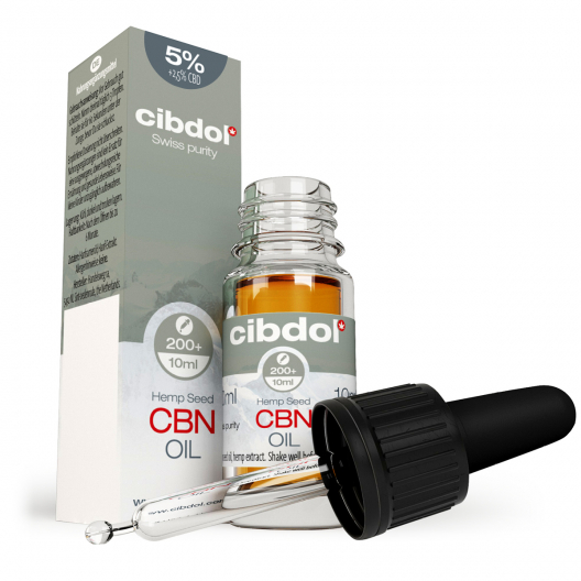 Cibdol Kender olaj 5% CBN és 2,5% CBD, 500:250 mg, 10 ml
