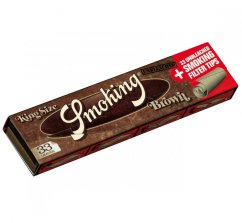 Smoking Papers King Size - Brown with filters