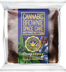 Cannabis Blueberry Haze Brownie (stærk sativa smag) - karton (24 pakker)