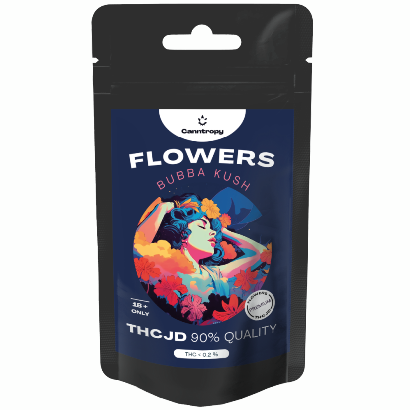 Canntropy THCJD Flower Bubba Kush, THCJD 90% kwalità, 1 g - 100 g