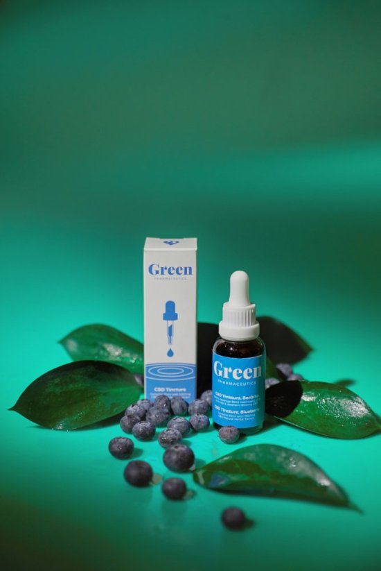 Green Pharmaceutics CBD mustikatinktuur – 5%, 1500 mg, 30 ml