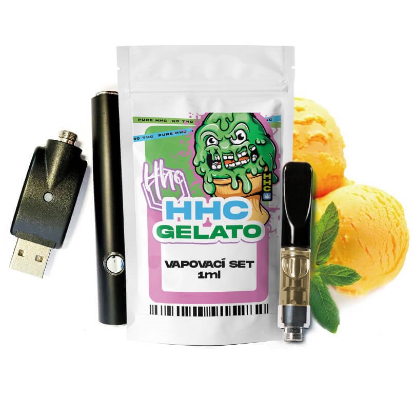 Czech CBD HHC Set Battery + Cartridge Gelato, 94 %, 1 ml