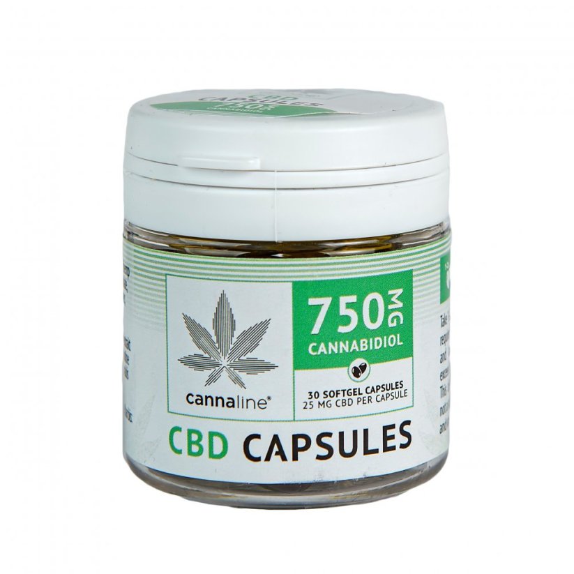 Cannaline Capsule morbide di CBD - 750mg CBD, 30 X 25 mg