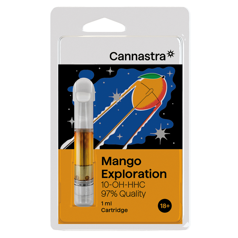 Cannastra Cartuș 10-OH-HHC Mango Exploration, 10-OH-HHC 97% calitate, 1 ml