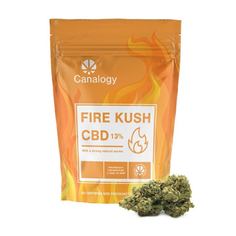 Canalogy CBD cây gai dầu hoa Ngọn lửa Kush 13 %, 1g - 1000g