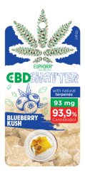 Euphoria Shatter Blueberry kush (93 til 465 mg CBD)