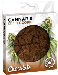 Boîte à biscuits espace chocolat-cannabis
