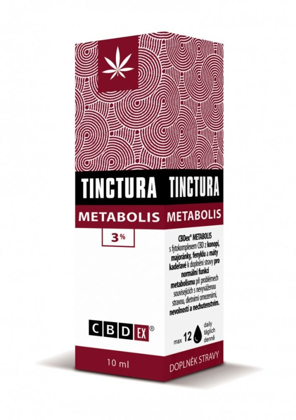 CBDex Tinctura Metabolis 3% 10 ml