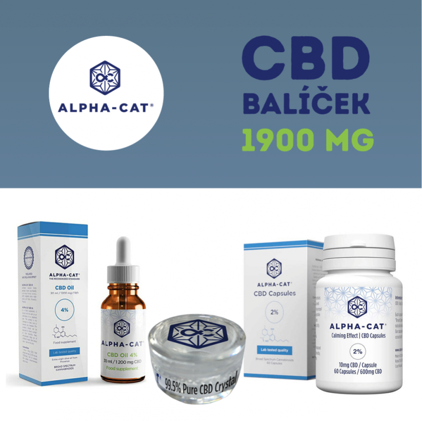 Alpha-CAT CBD pakke - 1900 mg