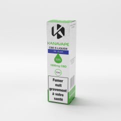Kanavape OG Kush liquido, 10 %, 1000 mg CBD, 10 ml